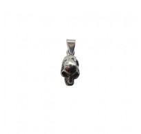 PE001544 Genuine Sterling Silver Pendant Charm Skull Solid Hallmarked 925 Handmade